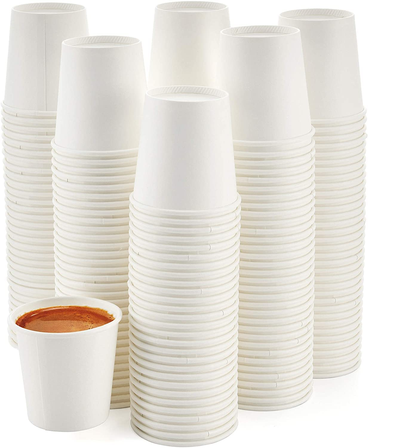 Disposable Paper Cup 130 ML - Pack of 100 | Glubery.com